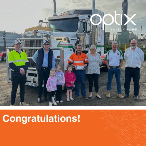Michael Hutchins was honored with the Victorian Transport Association's Driver Salute Award