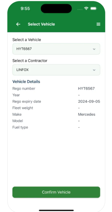 MV Driver App for Fleet Inspection
