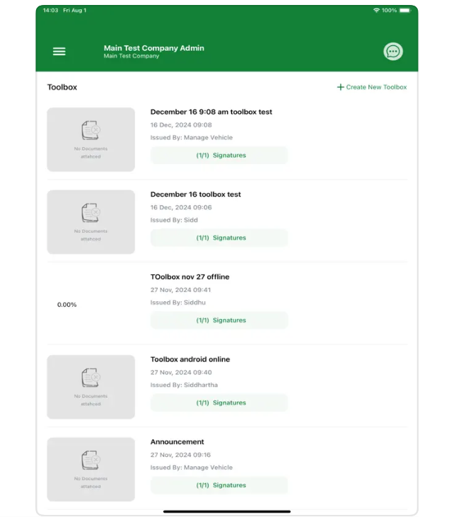 MV Driver Operator Features Digital Toolbox
